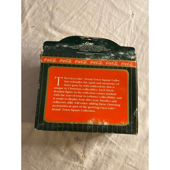 Village Figurine Man & Child with Tree Holiday Collectible - Picture 4 of 5